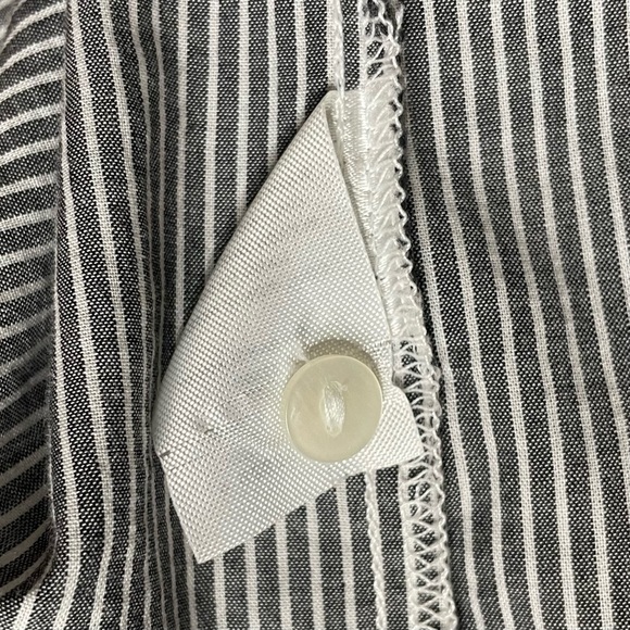 Dip XL gray striped embroidered balloon sleeve top - Picture 9 of 9